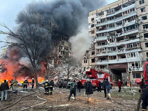 Ukraine's attempt to shoot down Russian missile caused it to hit Dnepr residential building Ukraine's attempt to shoot down Russian missile caused it to hit Dnepr residential building