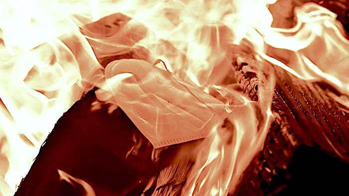 mask burning