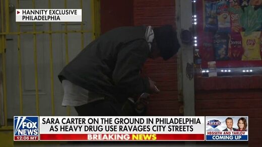 Philadelphia's open-air drug markets, drug addict