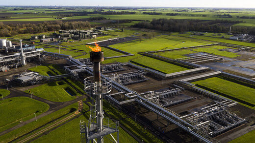 natural gas extraction plant, Groningen, Netherlands