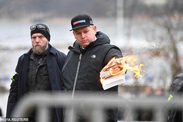 Click to enlarge koran burning sweden