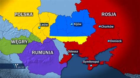 Click to enlarge Map of Poland in Ukraine