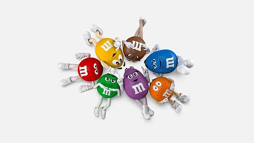 M&M candy advertising branding
