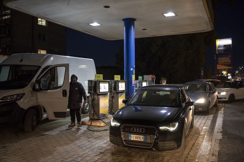 gas station italy