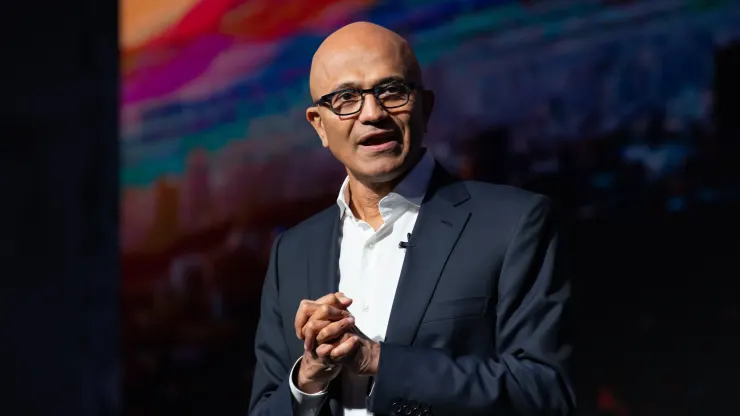 Click to enlarge Microsoft CEO Satya Nadella