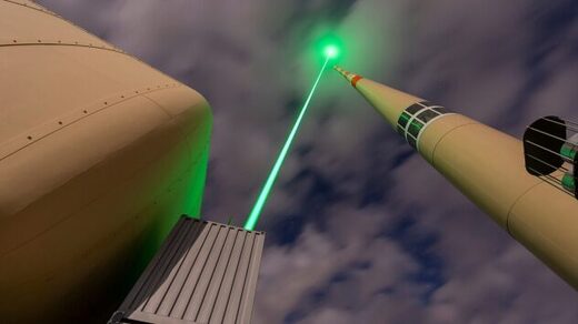 Click to enlarge laser lightning rod