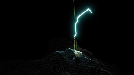 Click to enlarge laser lightning rod