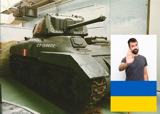 Canadian Cruiser Tank Mk.I Ram Mk.II with 6pdr gun at the Bovington Tank Museum, Dorset, March 1998