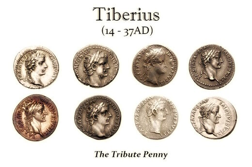 tiberius tribute penny rome coins