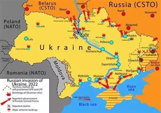Ukraine war map