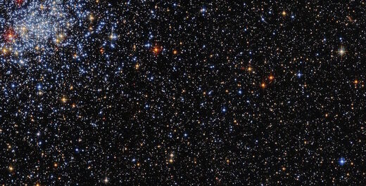 blue star cluster hubble