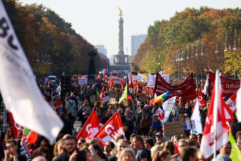 german protests rising costs energy