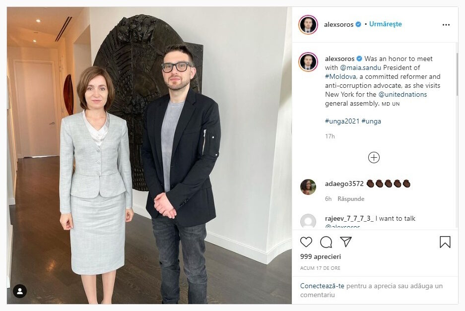 Click to enlarge Maia Sandu alexander soros moldova