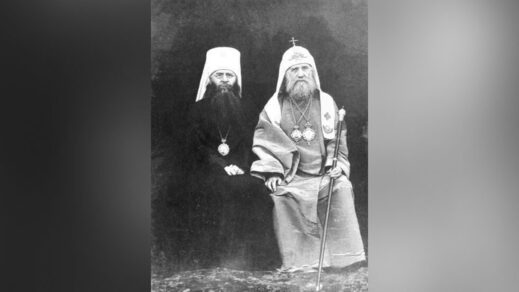 Metropolitan Sergius and His Holiness Patriarch Tikhon, 1918.