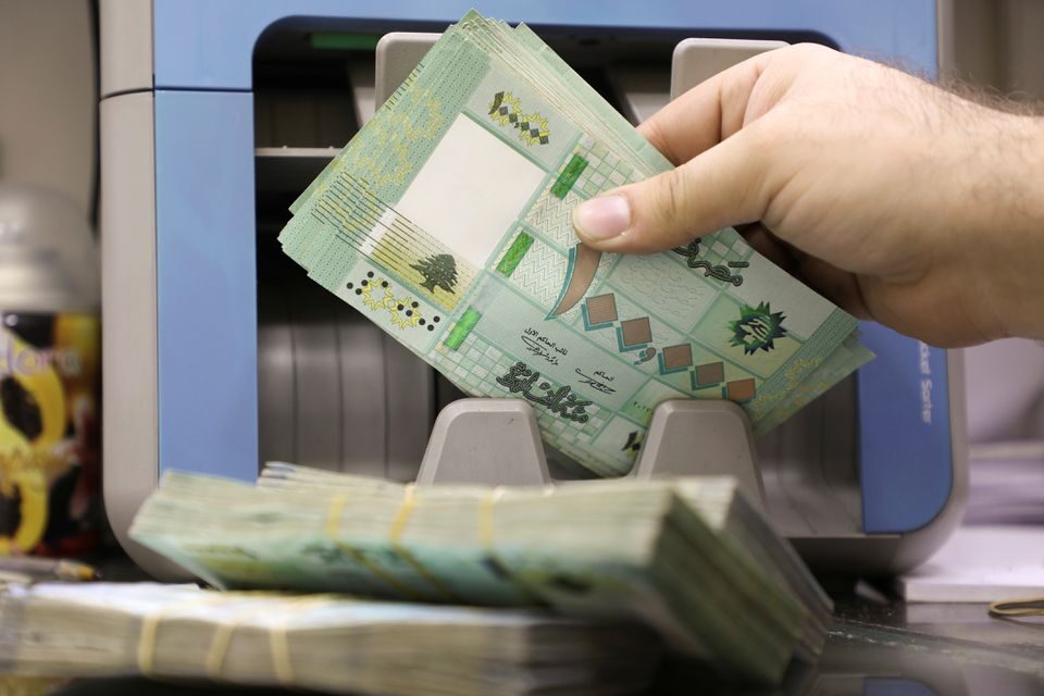 Lebanese pound banknotes