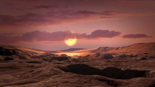 Click to enlarge rocky exo-planet