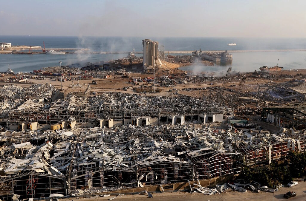 Click to enlarge beirut explosion aftermath