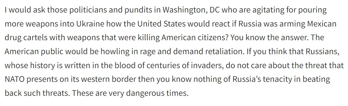 Click to enlarge Quote: Larry C. Johnson, A Son of a New Revolution