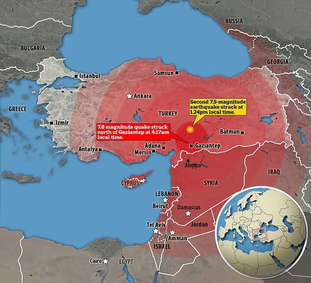 Tremors from the first deadly quake