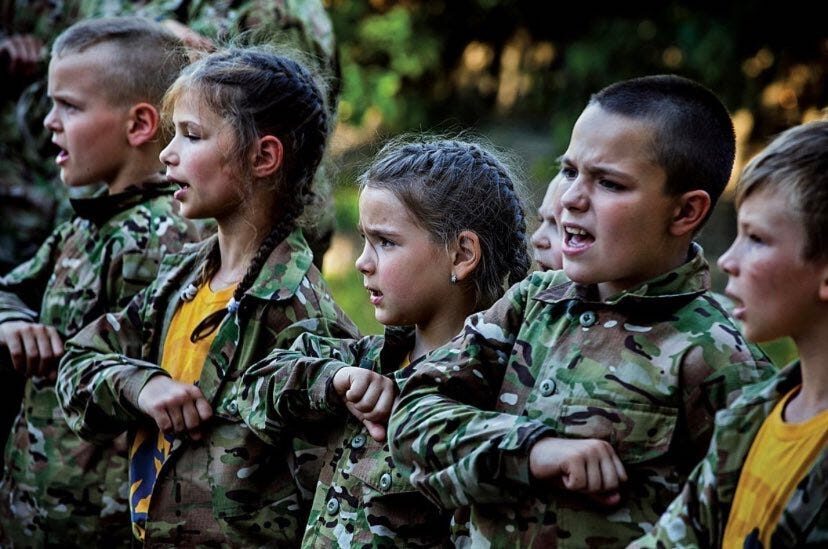 Click to enlarge Azov youth