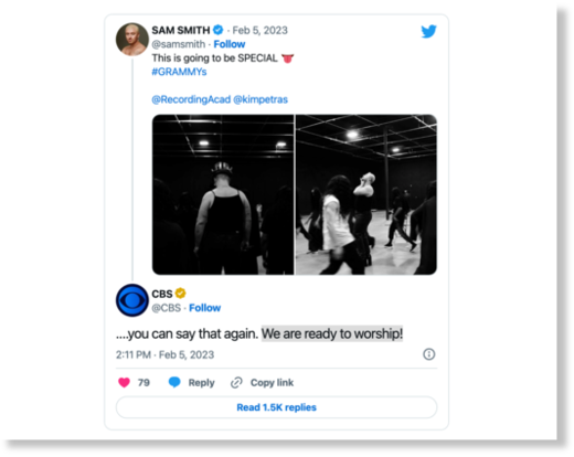 Sam Smith tweet