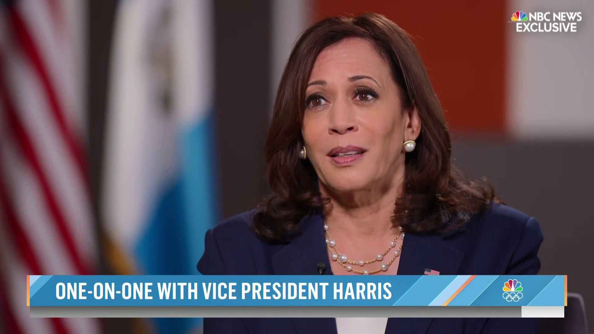 Click to enlarge harris interview disaster border nbc