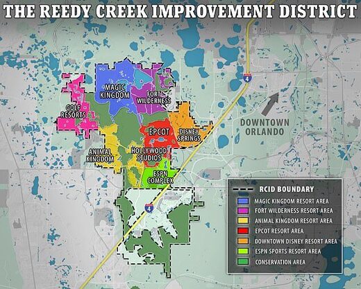 Click to enlarge reedy creek self govern disneyland florida