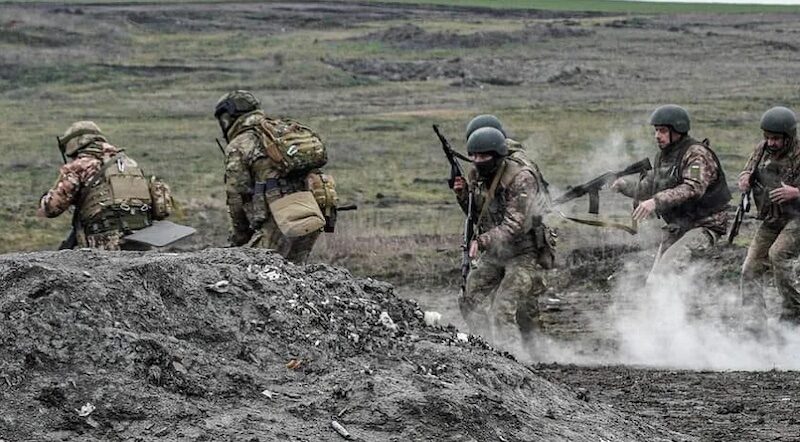 Image of Russian troops in Ukraine.