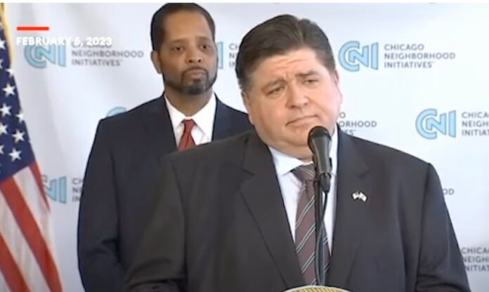 Pritzker on Monday.