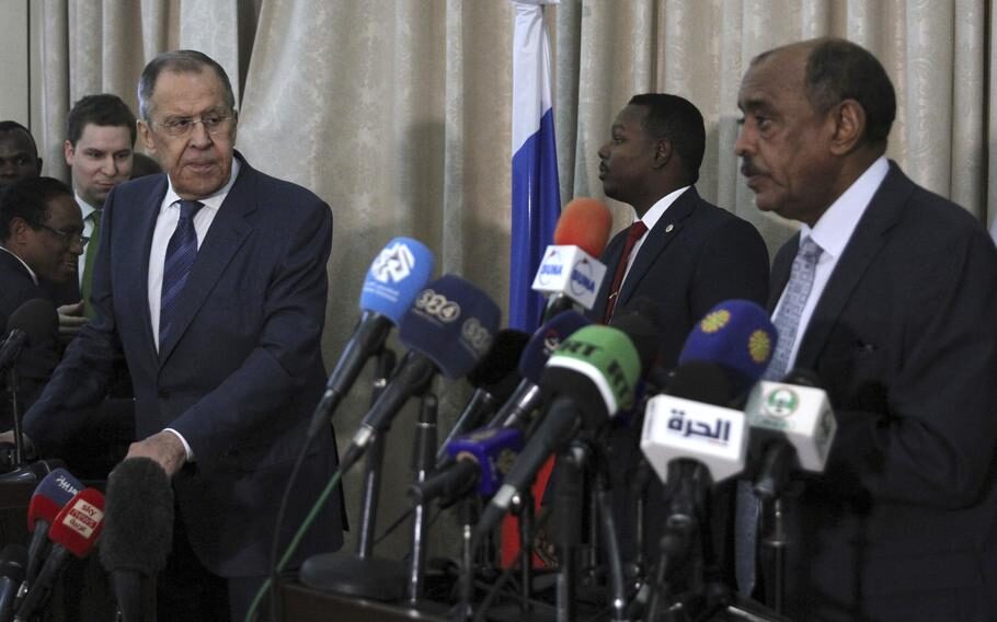 Click to enlarge Lavrov al-Sadiq sudan