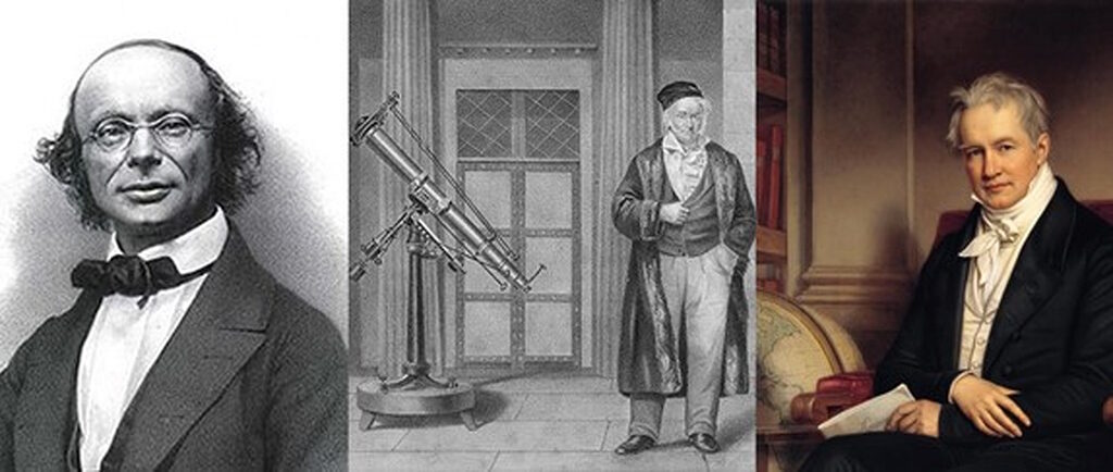 Click to enlarge Wilhelm Weber, Carl Gauss and Alexander von Humboldt scientists