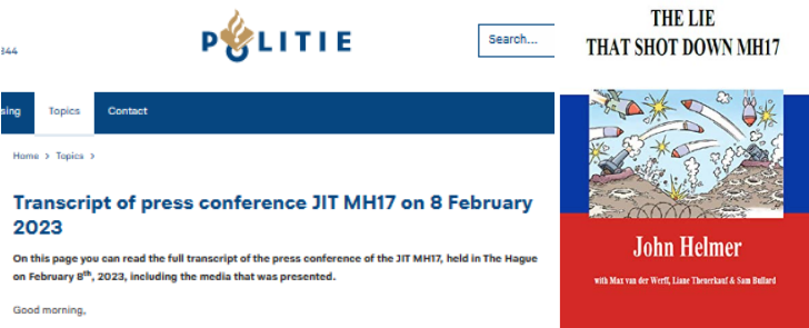 Click to enlarge masthead politie mh 17 transcript