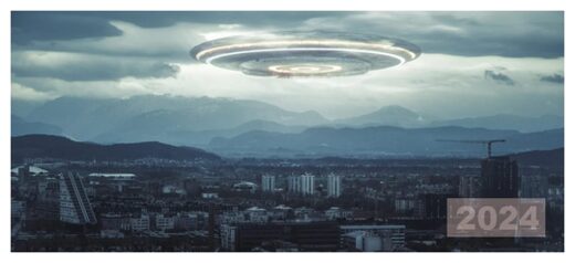Click to enlarge Holograms over City
