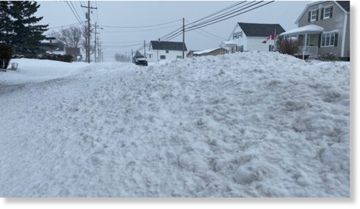 Click to enlarge More than 40 centimetres fell on some parts of the island, making it the largest snowfall so far this winter.