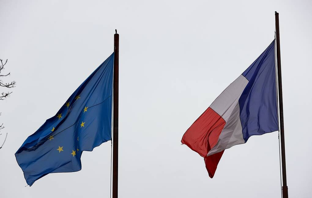 Click to enlarge france EU flag