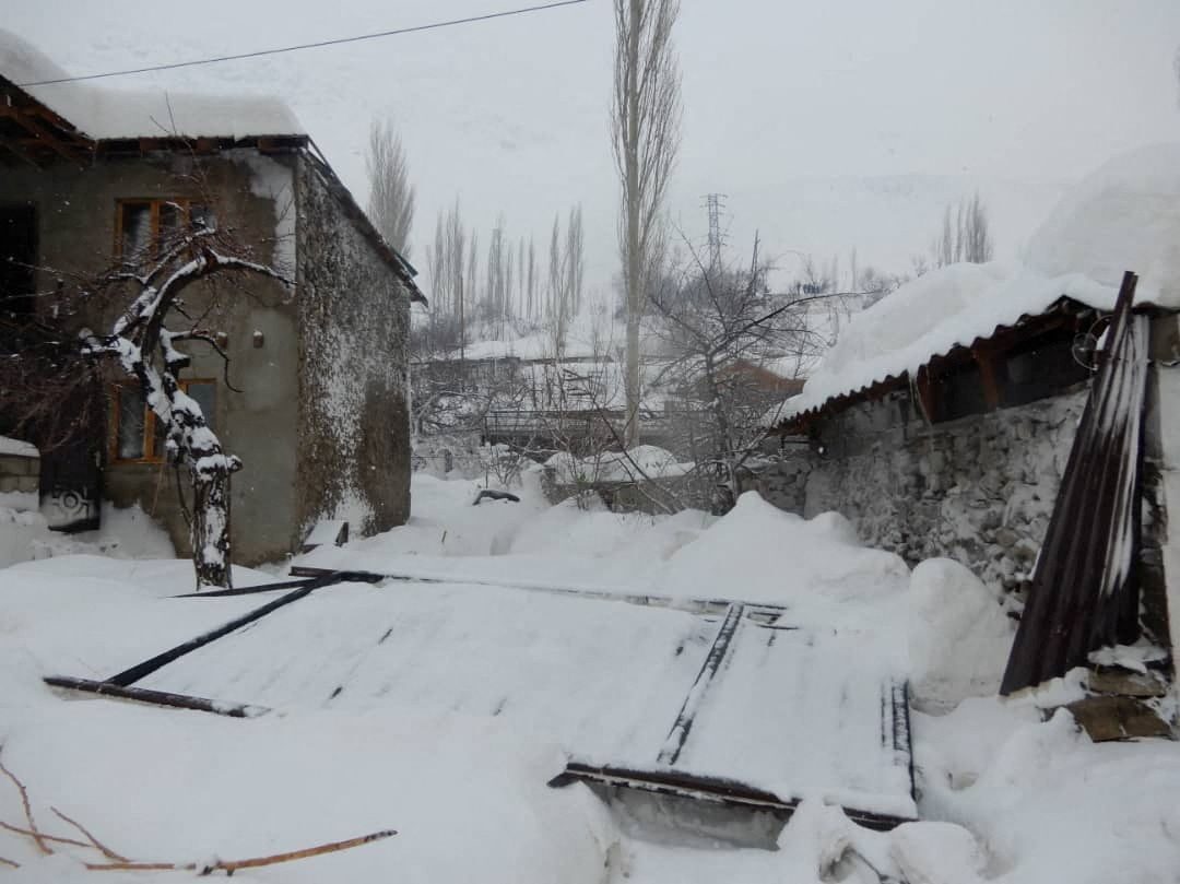 Click to enlarge A view shows the area affected by an avalanche in Gorno-Badakhshan region, Tajikistan, February 15, 2023. Committee of Emergency Situations and Civil Defense of Tajikistan