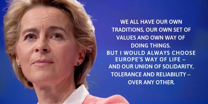 Click to enlarge von der leyen quote
