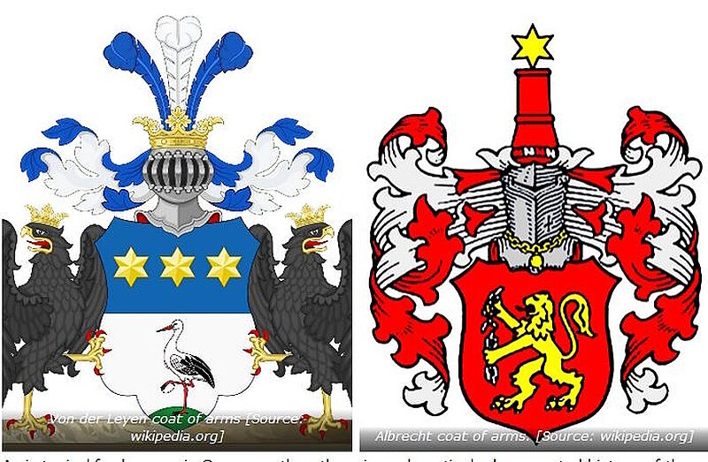 Click to enlarge von der leyen coats of arms albrecht