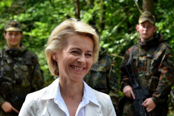 Click to enlarge von der leyen visit rommel barracks hitler youth