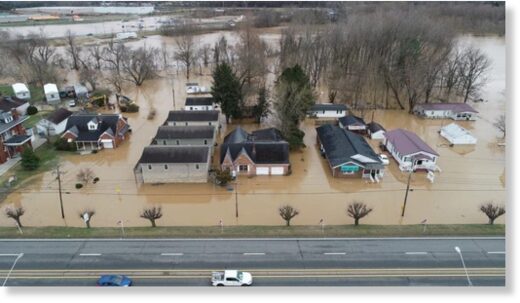 Click to enlarge Flooding in Milton, Cabell County, West Virgini