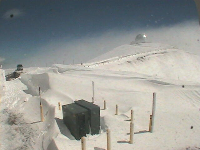 Keck Observatory on Mauna Kea on Feb. 19 at 11:46 a.m.