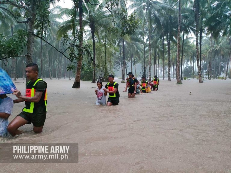 Flood rescue in Butuan City, Philippines,