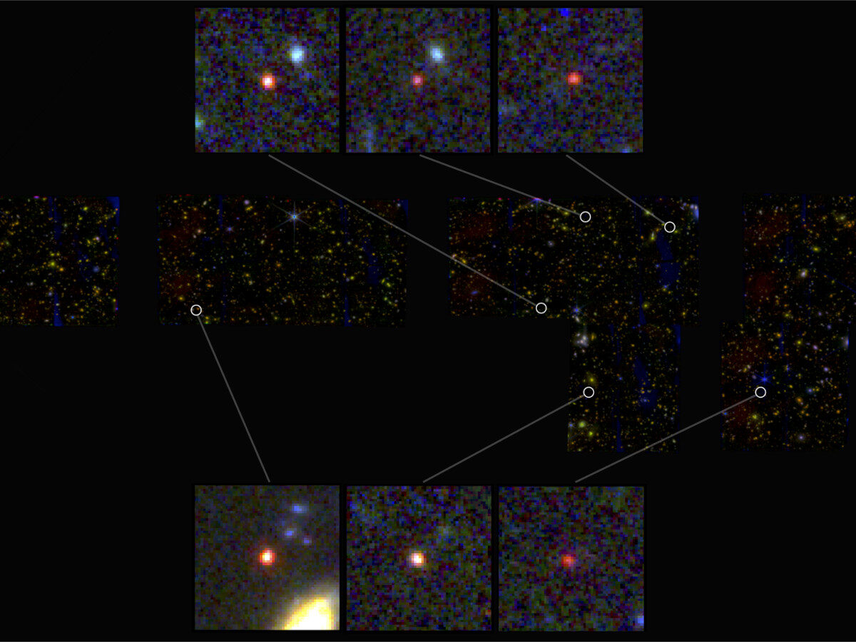 6  massive galaxies,