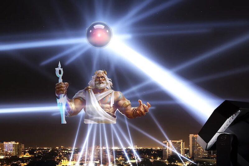 Click to enlarge Zeusy in the Sky with Demons