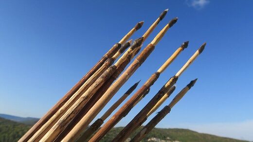 replica stone arrow points ancient humans