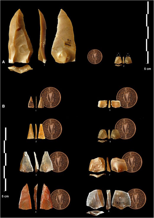 Click to enlarge arrow points earliest humans france grotte mandrin