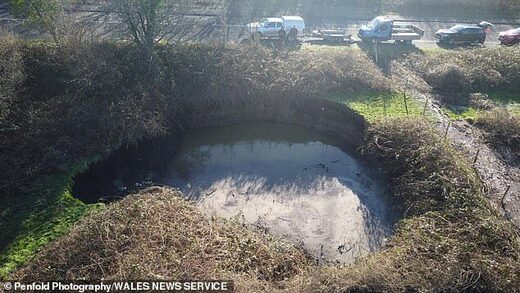 Click to enlarge sinkhole wales 2023