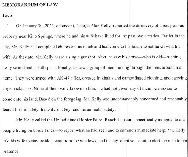 Click to enlarge kelly's written statement