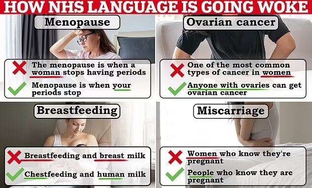 NHS newspeak woman