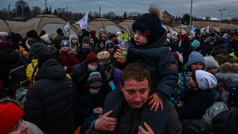 Click to enlarge Ukrainian refugees